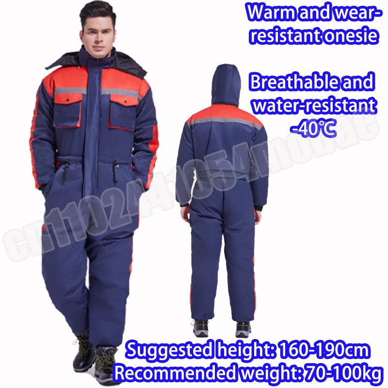 Fishing Jacket Waterproof - 冬のオートバイ防水ジャケットワンピース防寒スキーダウンパーカージャンプスーツ暖かいフード付きサイクリングと釣りスーツ