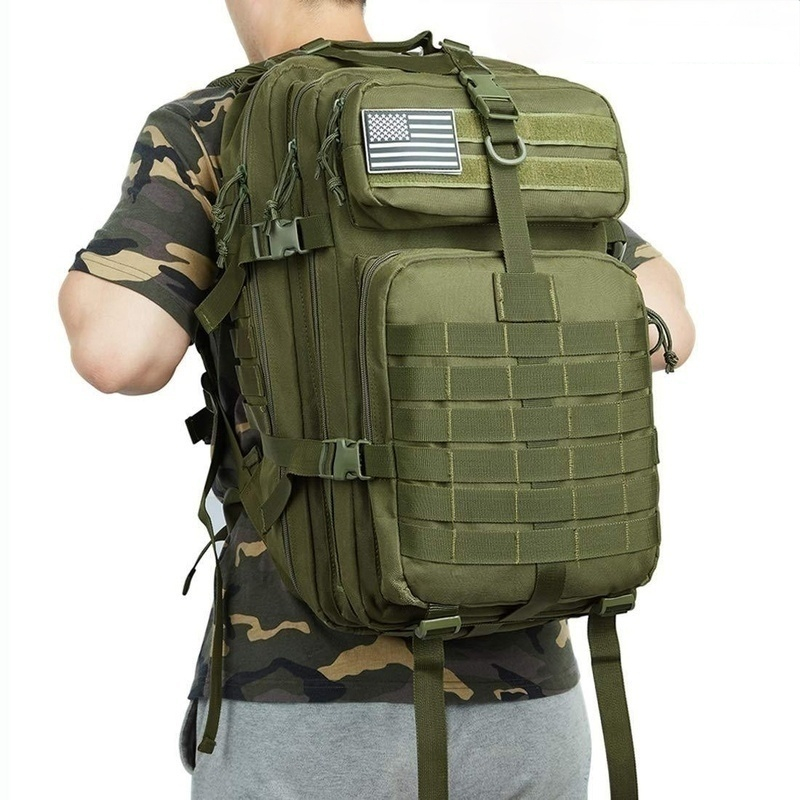 Fishing Bag Waterproof - オックスフォード 50L1000D ナイロン防水キャンプ旅行釣り狩猟バッグ屋外軍事戦術スポーツバックパック