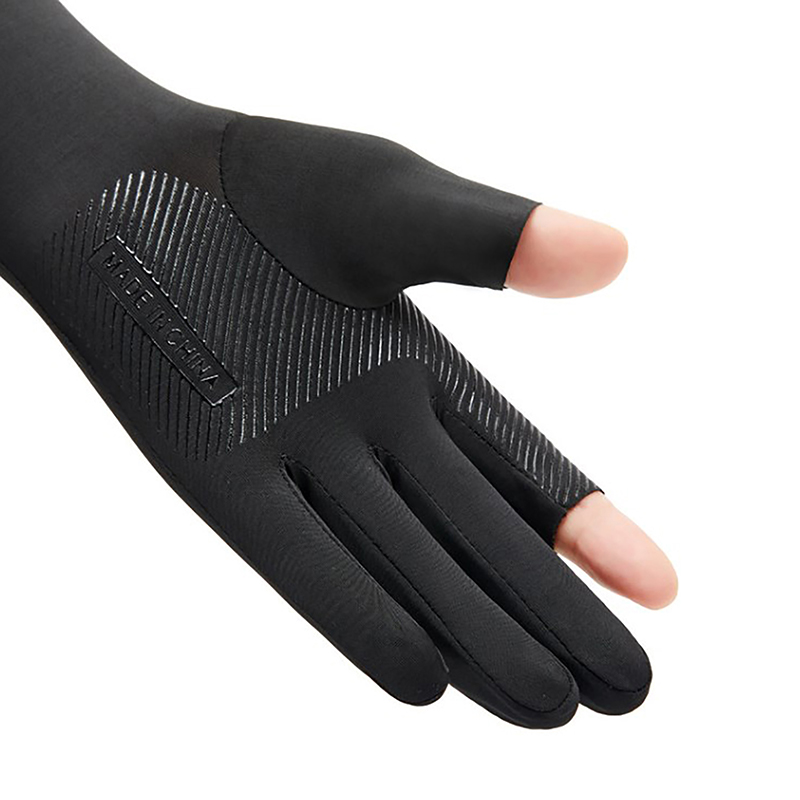 Fishing Gloves - 新しいメンズフィッシング日焼け止めアームスリーブ夏用アイスシルク弾性UV保護スリーブグローブ屋外サイクリングスリーブ