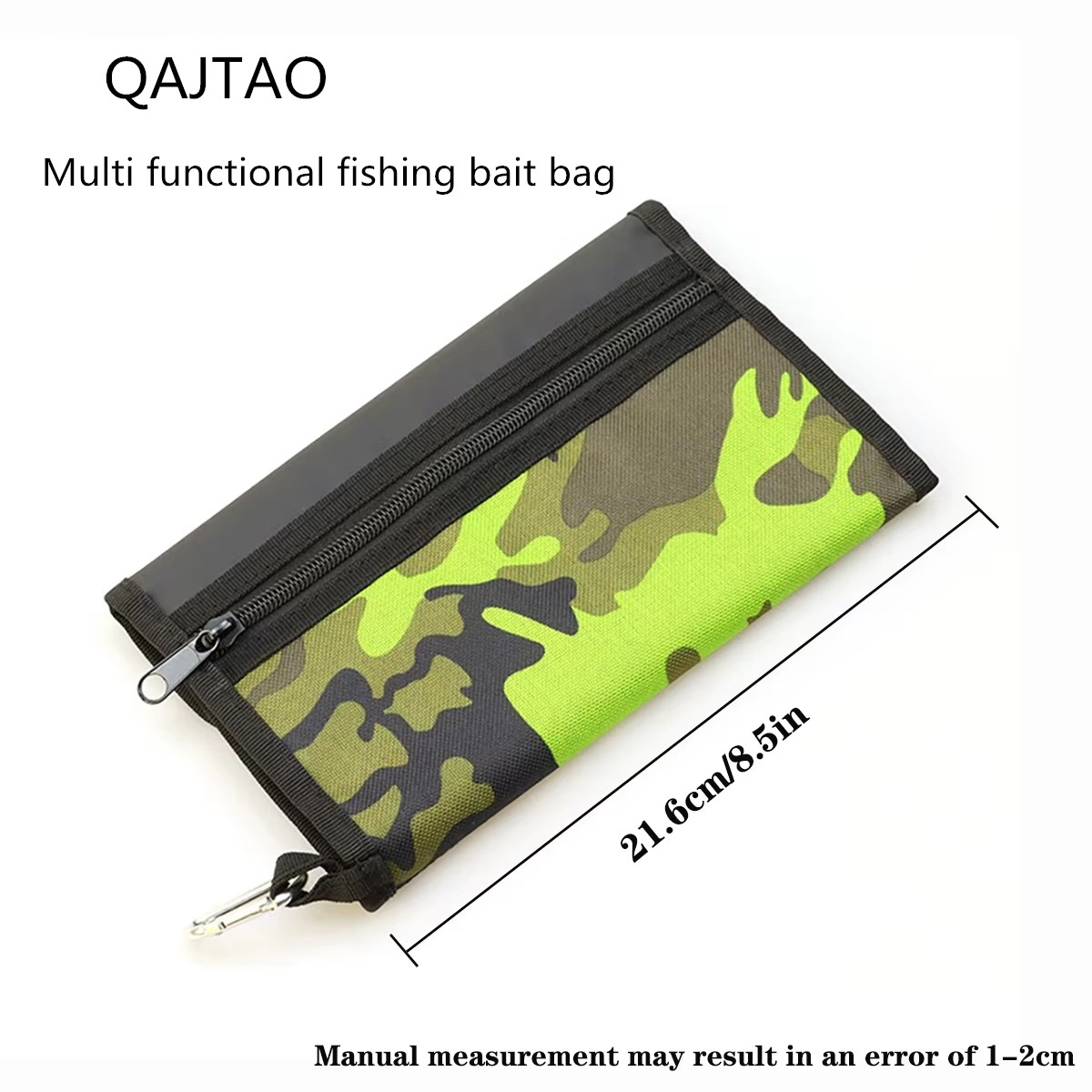 Fishing Bag Waterproof - QAJTAO Luya フェイクベイトバッグ ソフトベイトバッグ PVCインナーバッグ パーテーション付き