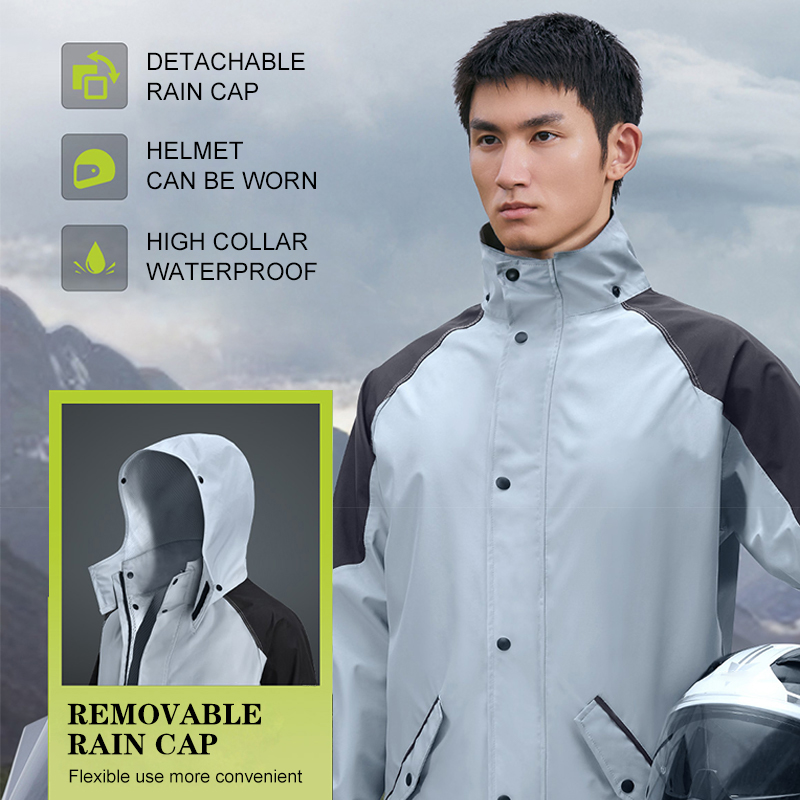 Fishing Rain Suit - 男女兼用反射材付きバイク用レインスーツ、防水透湿レインジャケット＆パンツ