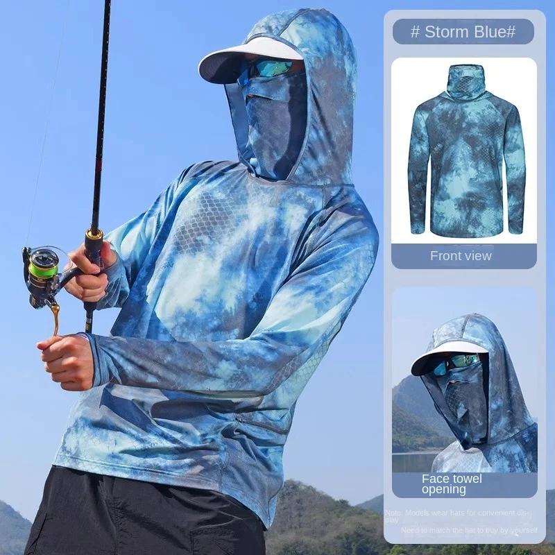 2026迷彩柄フィッシングシャツ日焼け止め服超薄型アイスシル - Fishing Shirt Uv Protection のレビューと価格