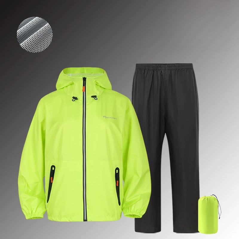 全身防水レインスーツ 反射材付き サイクリング/釣り用レイン - Fishing Rain Suit のレビューと価格