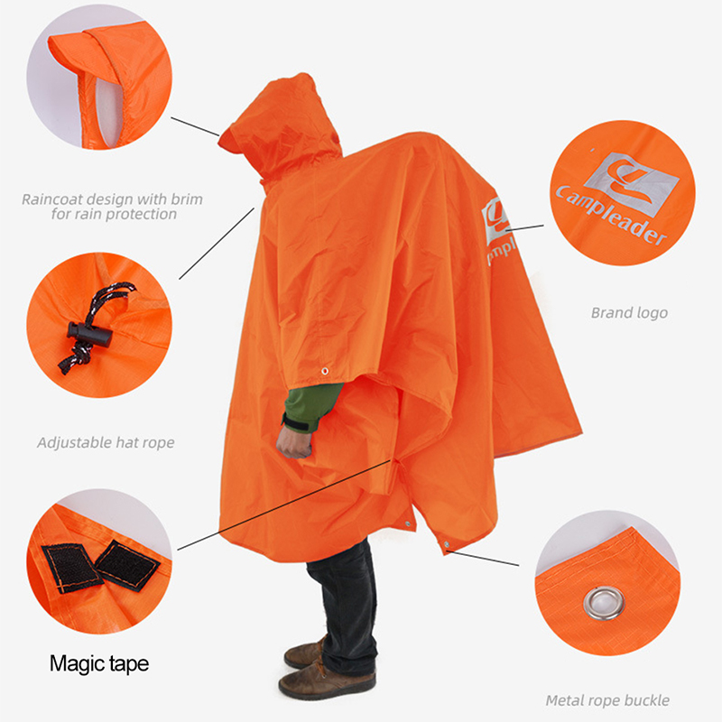 3 で 1 屋外レインコートフード付きスリーブロング防水レイ - Fishing Rain Suit のレビューと価格