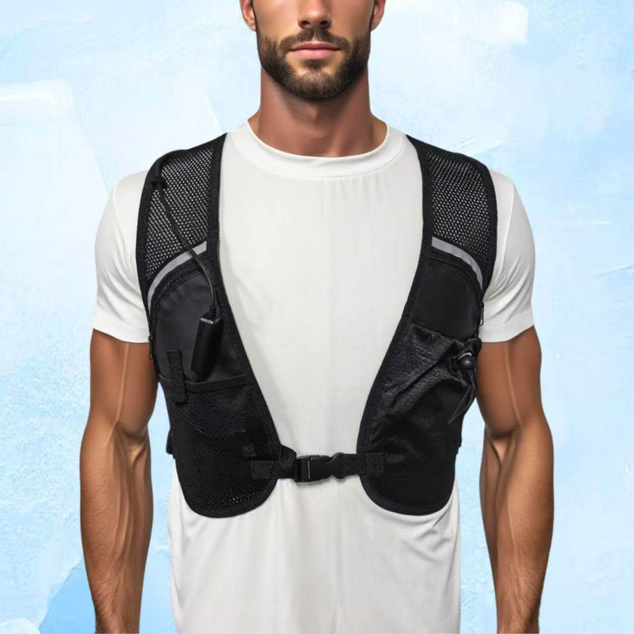 夏用防護服冷却熱中症ベスト半導体冷却アウトドアサイクリング登 - Fishing Vest のレビューと価格