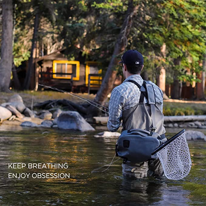 メンズ フライフィッシング ウェーダー 3 層防水通気性素材 - Fishing Pants Waterproof のレビューと価格