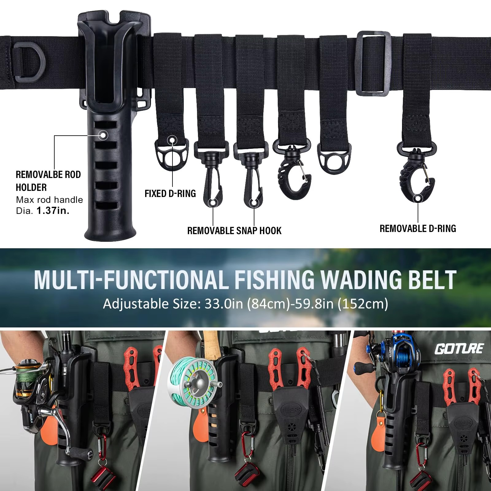 Goture 軽量チェストウェーダー ブーツフット付き 調節 - Fishing Waders のレビューと価格