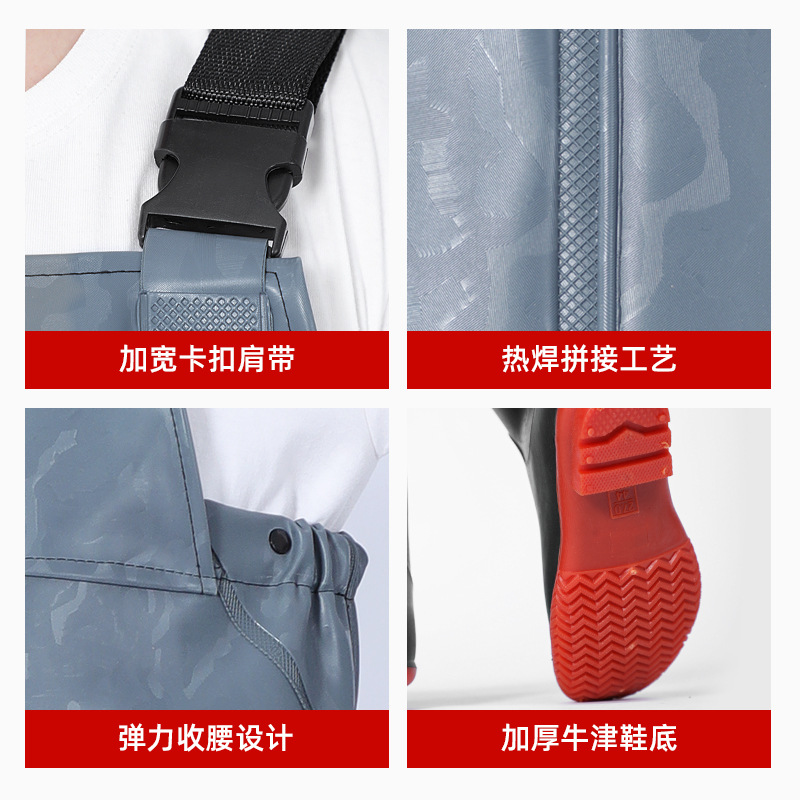 卸売全身ウェーダーブーツ防水釣りスーツ業務用耐薬品性作業服バ - Fishing Waders のレビューと価格